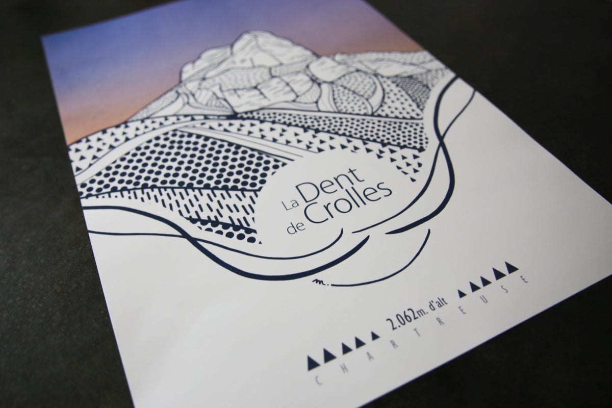 Affiche "la Dent de Crolles"