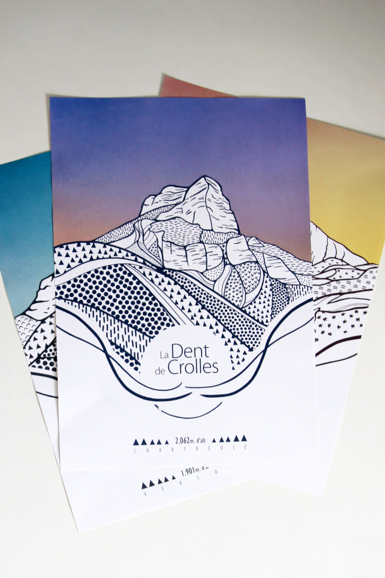 Affiche "la Dent de Crolles"