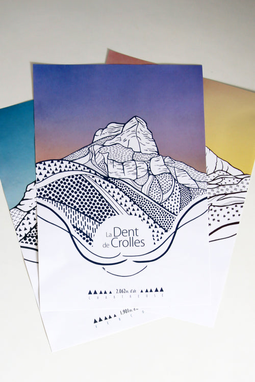 Affiche "la Dent de Crolles"