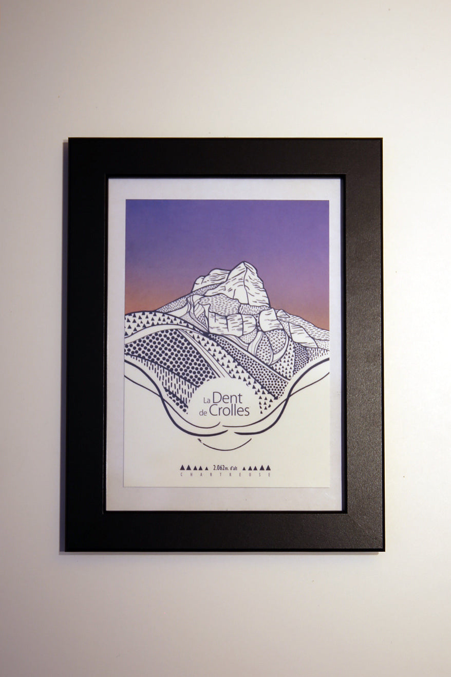 Illustration A6 "la Dent de Crolles"