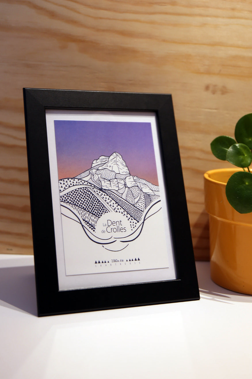 Illustration A6 "la Dent de Crolles"