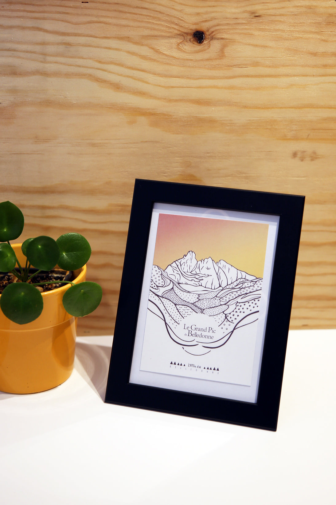 Illustration A6 "le Grand Pic de Belledonne"